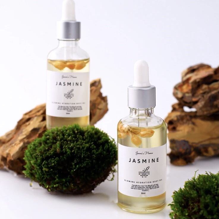 Jasmine Body Oil -Dầu Dưỡng Toàn Thân Giúp Da Mềm Mại, Phục Hồi, Cấp Ẩm 50ml - Jenni Home