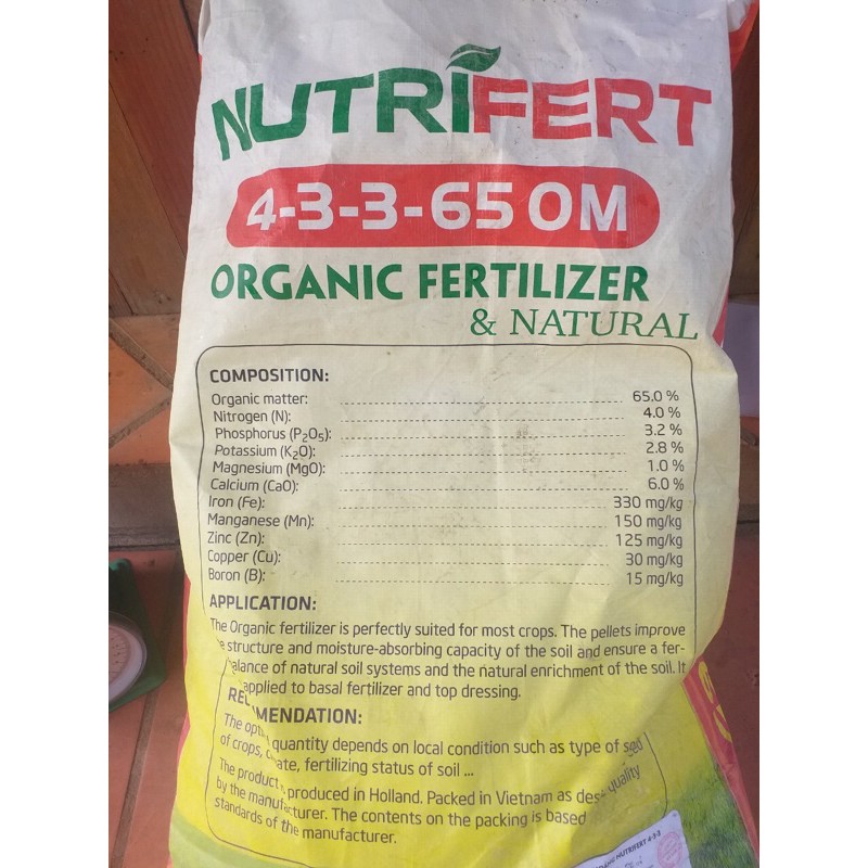 500gr Phân Cá Hữu Cơ đầy đủ đa-trung-vi lượng nhập khẩu Hà Lan