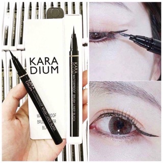 Bút kẻ mắt dạ karadium waterproof eyeliner black pen vỏ trắng