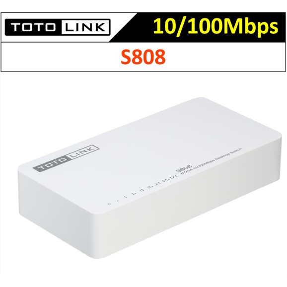 [HOT] Switch TOTOLINK S808 8-Port 10/100Mbps - Rẻ nhất Shopee