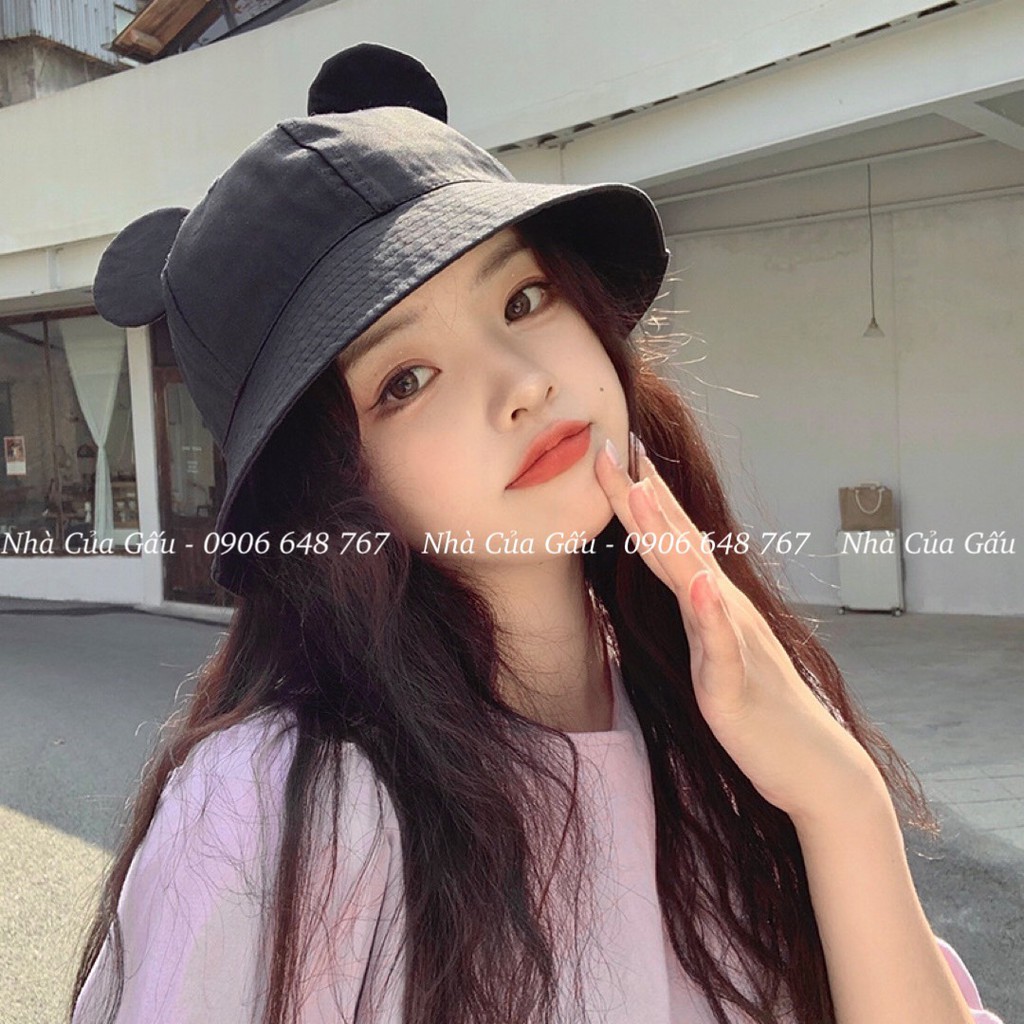 Mũ bucket vải cotton cao cấp, chất mịn cực