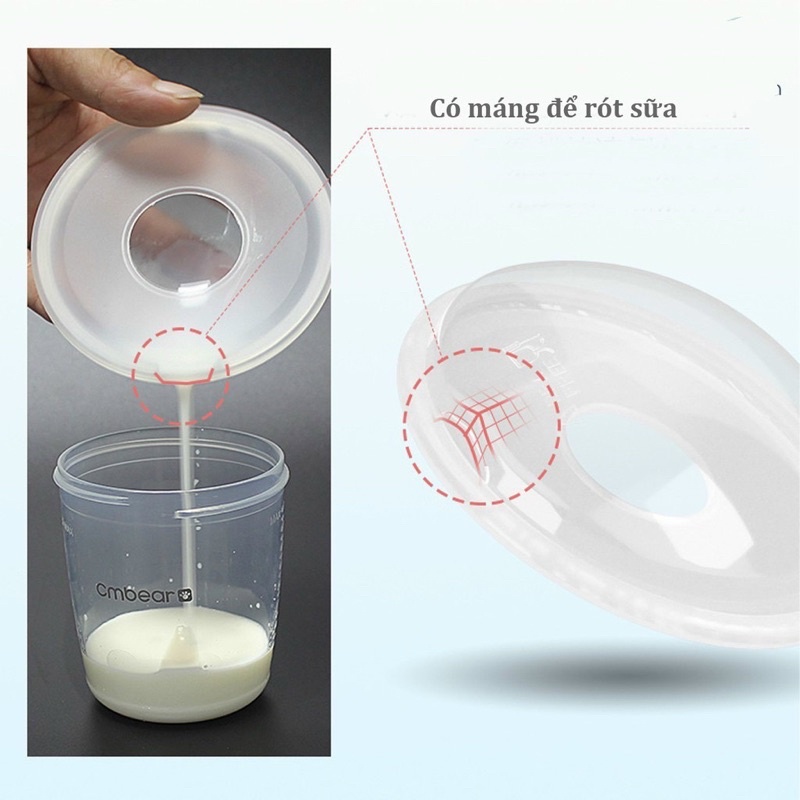 Cốc Hứng Sữa Silicon, Phễu Hứng Sữa Cao Cấp, An Toàn Và Tiện Lợi [ babyboo]