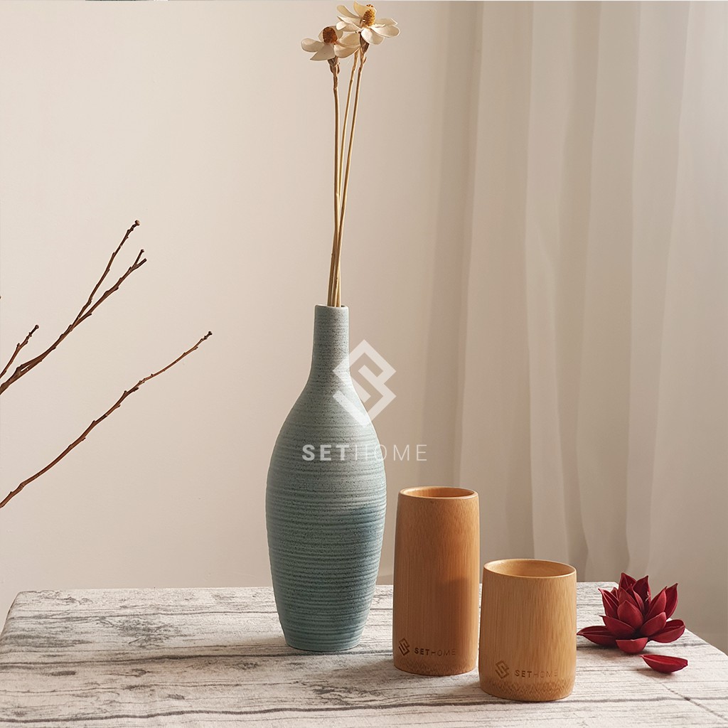 Cốc Tre 💖SETHOME 💖Ly Tre Uống Nước, Decor, Cắm hoa - Cốc Ly Kích Thước 8cm, 12 cm - Bamboo Tea Cup | BigBuy360 - bigbuy360.vn