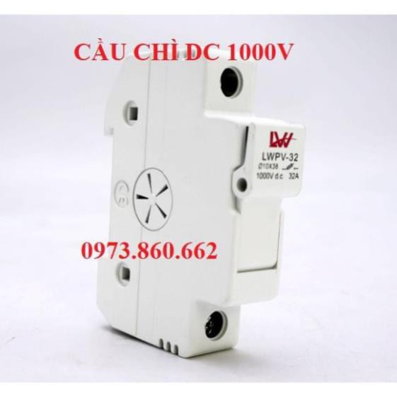 Cầu chì DC 15A 1000V Cầu chì năng lượng mặt trời -TBĐ -Thiết bị điện giá tốt