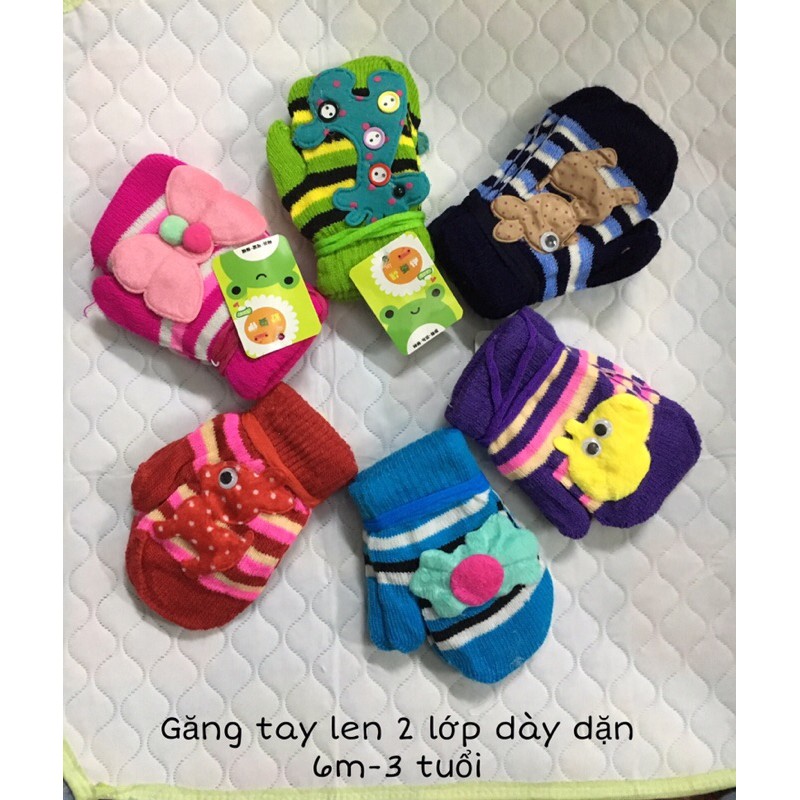 Găng tay len dày cho bé (loại đẹp)