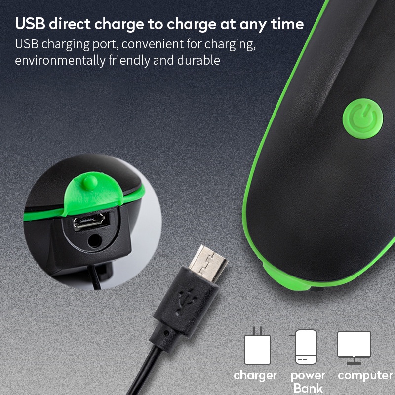 Còi Xe Đạp Có Đèn Âm Thanh Lớn / Đèn Chống Thấm Nước Có Thể Sạc Lại Tiện Dụng