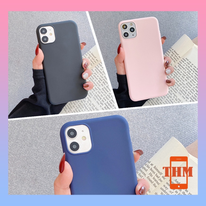 Ốp Điện Thoại Viền Tròn Màu Kẹo Cho iPhone 6/6plus/6s/6splus/7/7plus/8/8plus/x/xr/xs/11/12/13/pro/max/plus/promax/-015