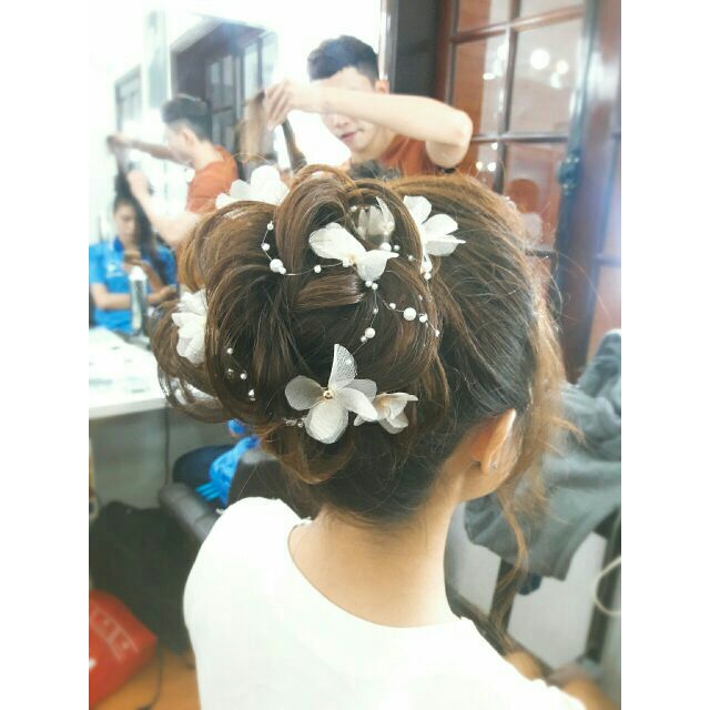 🎀 Dây hoa voan cài tóc cô dâu ✨