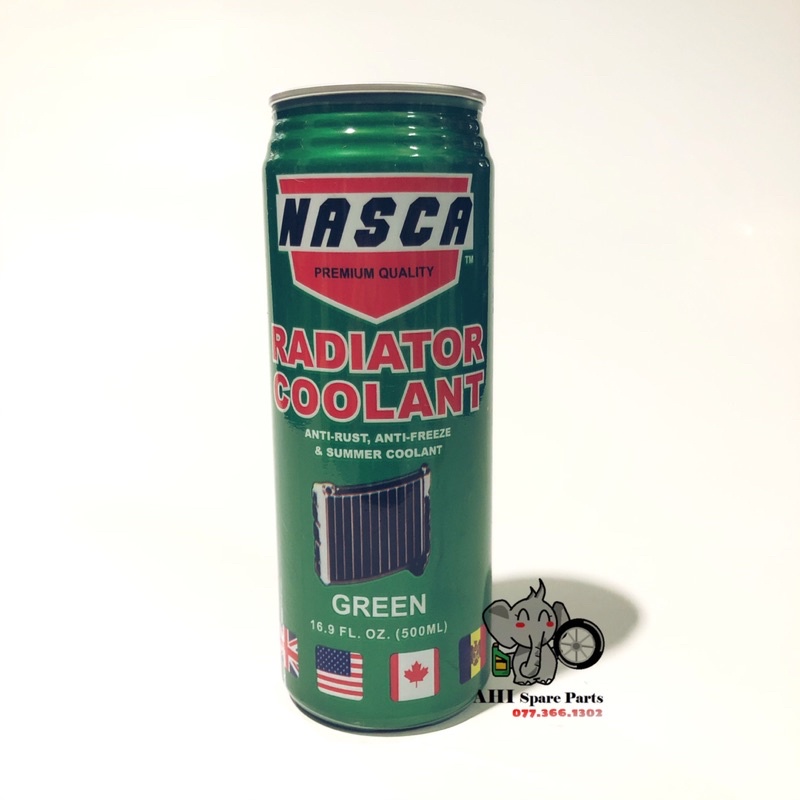 Nước làm mát động cơ ô tô,xe máy NASCA Radiator Coolant 500ml