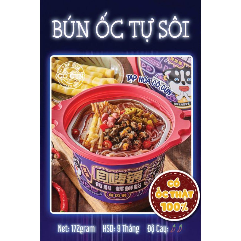 Bún ốc tự sôi - Bún ốc Liễu Châu Hộp tự sôi dễ chế biến trong 15phút | BigBuy360 - bigbuy360.vn