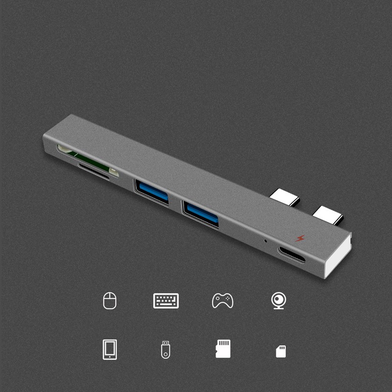 Đế Sạc Usb Type C Kiêm Đầu Đọc Thẻ Nhớ Sd / Tf 10w Cho Macbook Pro / Air / Ipad Pro | BigBuy360 - bigbuy360.vn