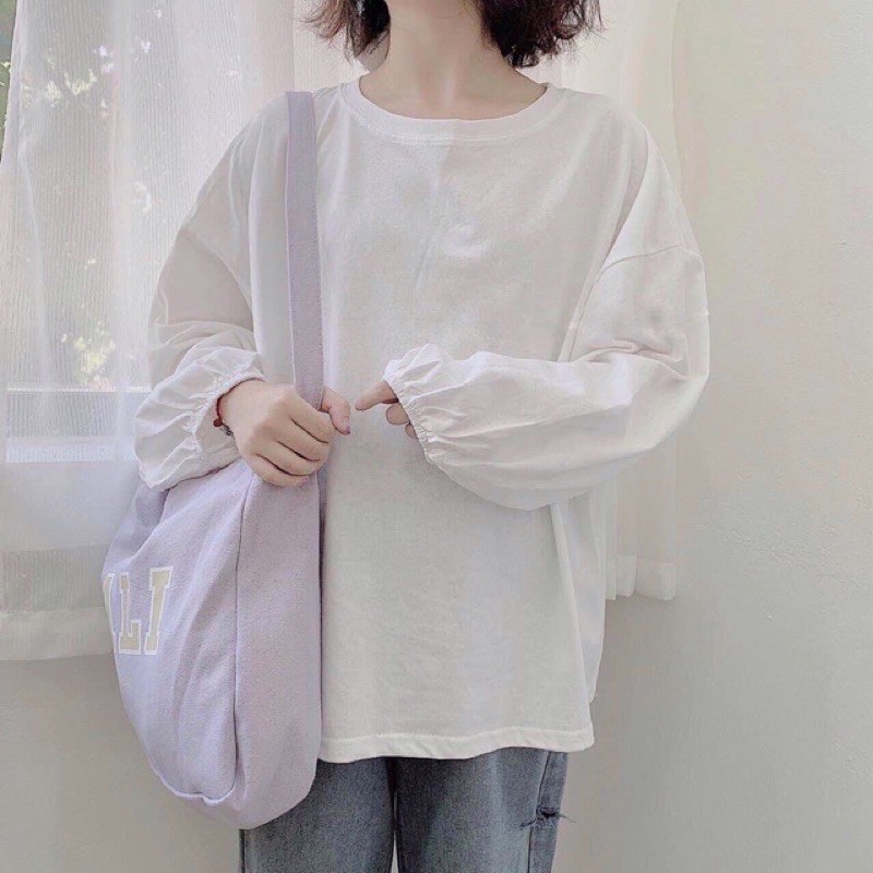 ÁO THUN TAY DÀI FOM RỘNG TAY BO
