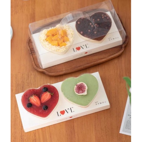 hộp meka đựng bánh kem [FREESHIP❤️] combo 5 HỘP TIM đựng bánh sinh nhật