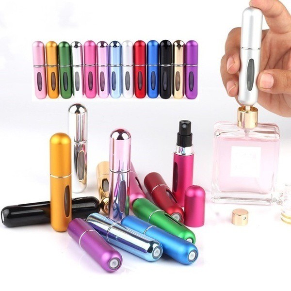 [Hàng mới về] Chai nhôm rỗng đựng nước hoa mini tiện lợi 5ml