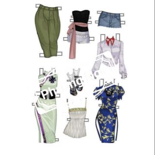 Quần áo búp bê giấy