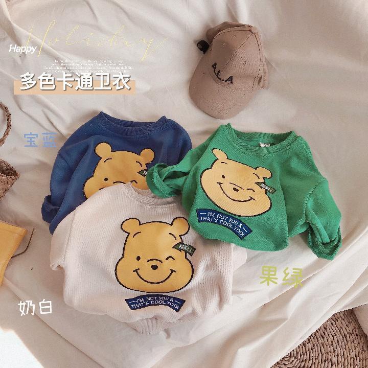 Áo Sweater Cotton Cổ Tròn Màu Kẹo Ngọt In Họa Tiết Hoạt Hình Phong Cách Hàn Quốc Thời Trang Mùa Thu 2022 Cho Bé