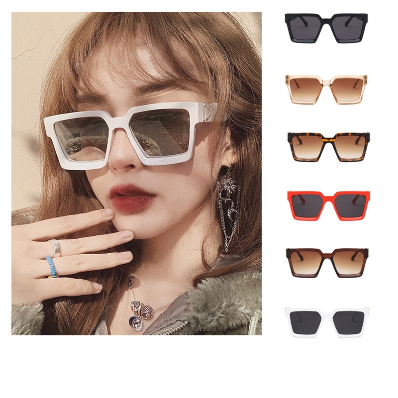 Kính Mát Gọng Vuông Chống Tia UV Thời Trang Dành Cho Nam Nữ