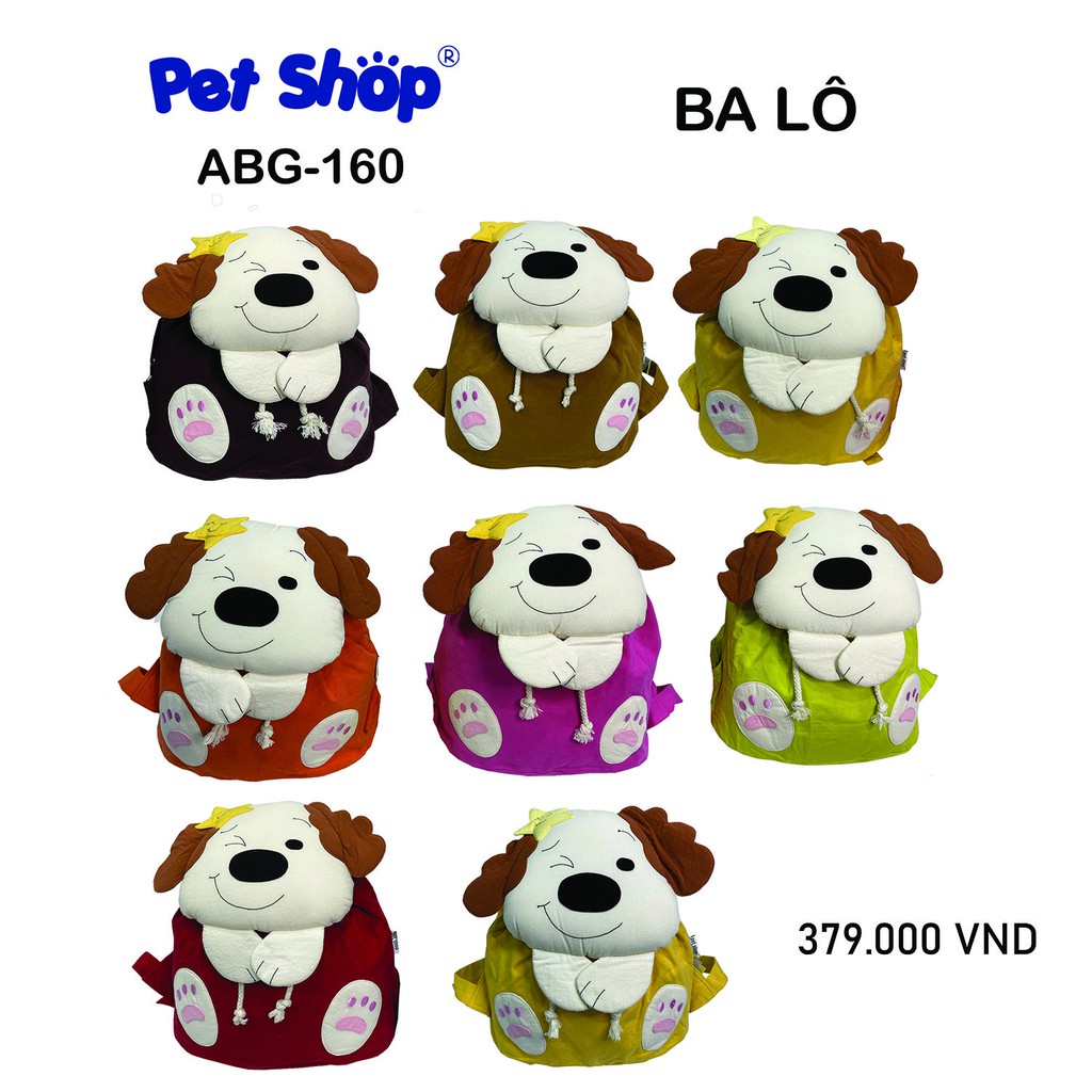 Balo trẻ em hình dáng dễ thương PET SHOP ABG-160