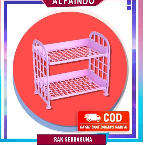 Giá Nhựa Mini 2 Tầng Đa Năng Alfaindo Rt011 Sturdy