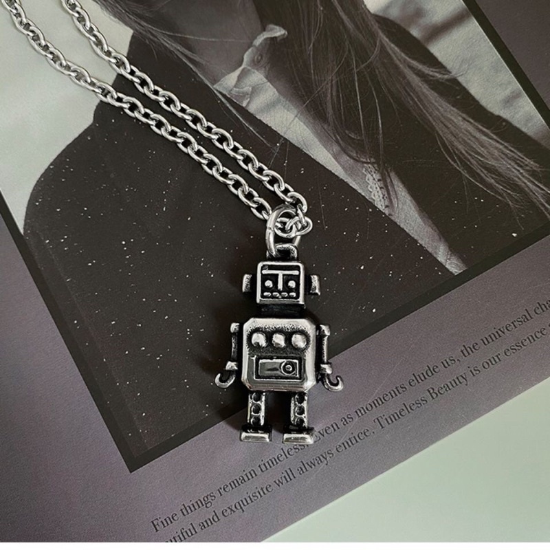 ✨✨Vòng cổ mặt dây hình robot mini dễ thương phong cách hiphop thời trang