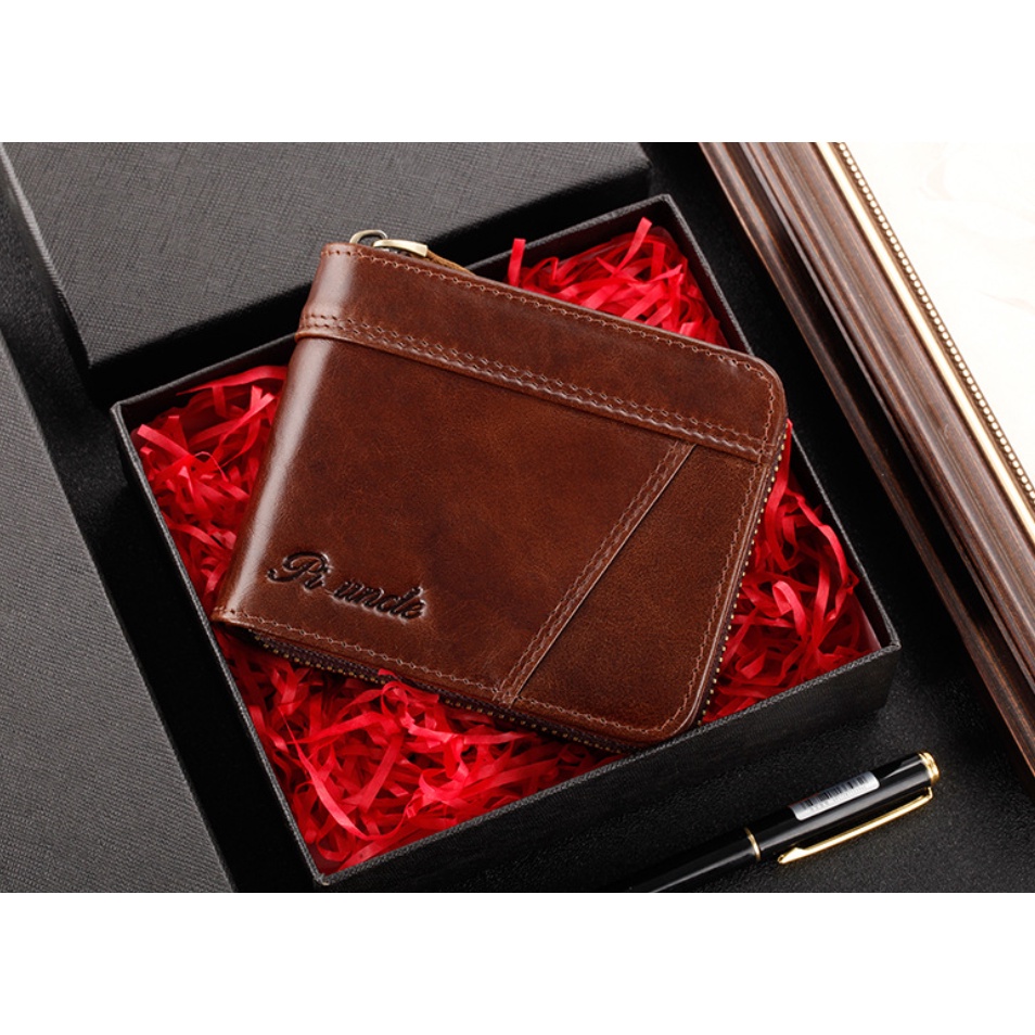 Ví nam 100% da bò thật cao cấp phong cách mới