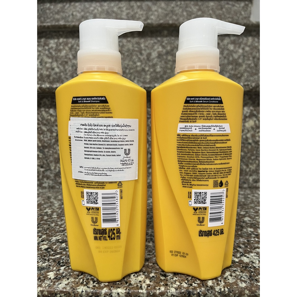 (KTT) Dầu gội và Dầu xã SUNSILK màu vàng - Hàng Thái Lan