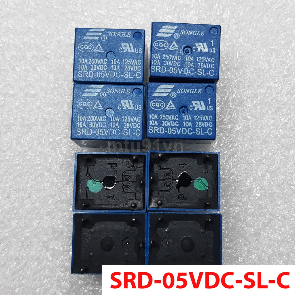 Relay (role) 3V / 5V / 12V / 24V - 5 chân Songle - SRD-05VDC-SL-C / SRD-12VDC-SL-C / SRD-24VDC-SL-C