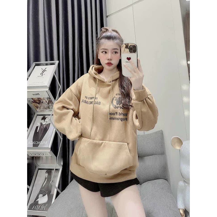 Áo Hoodie nỉ nữ bông siêu dày form rộng uisex ND 001 | BigBuy360 - bigbuy360.vn