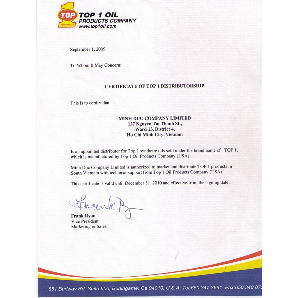 Nhớt TOP 1 Evolution 10W-30 1 Lít