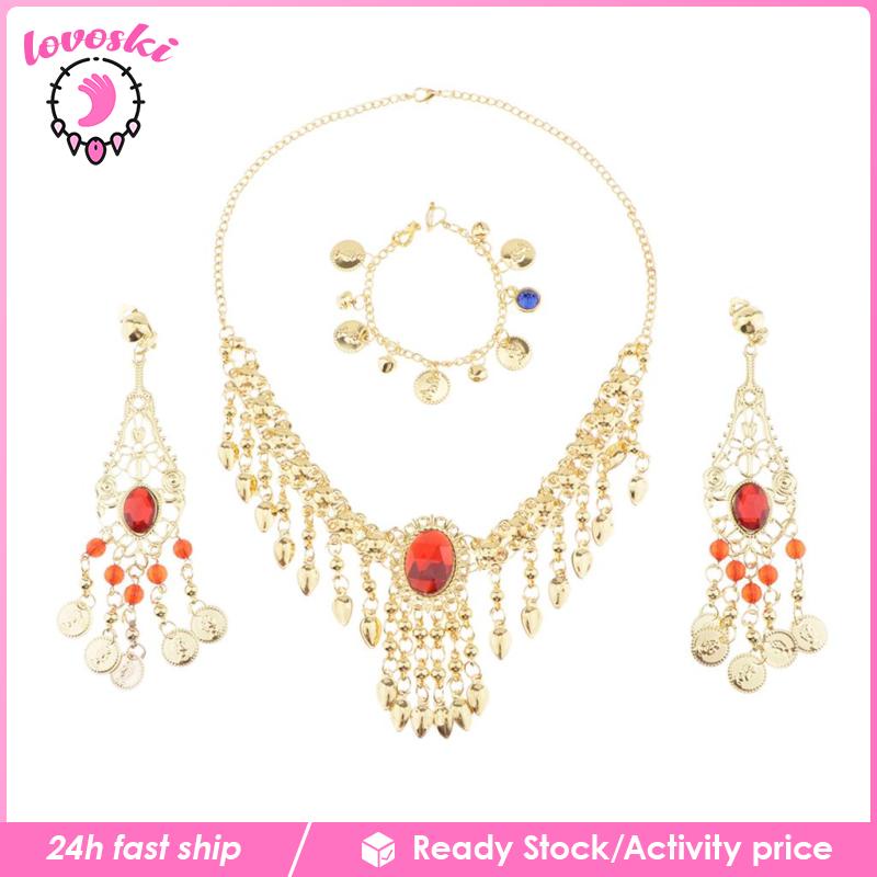 [Lovoski] Trang Sức Múa Bụng Ấn Độ