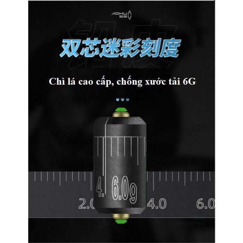 Vỉ Set trục săn hàng câu cá, câu đơn, câu đài, Phụ kiện AoHu chính hãng