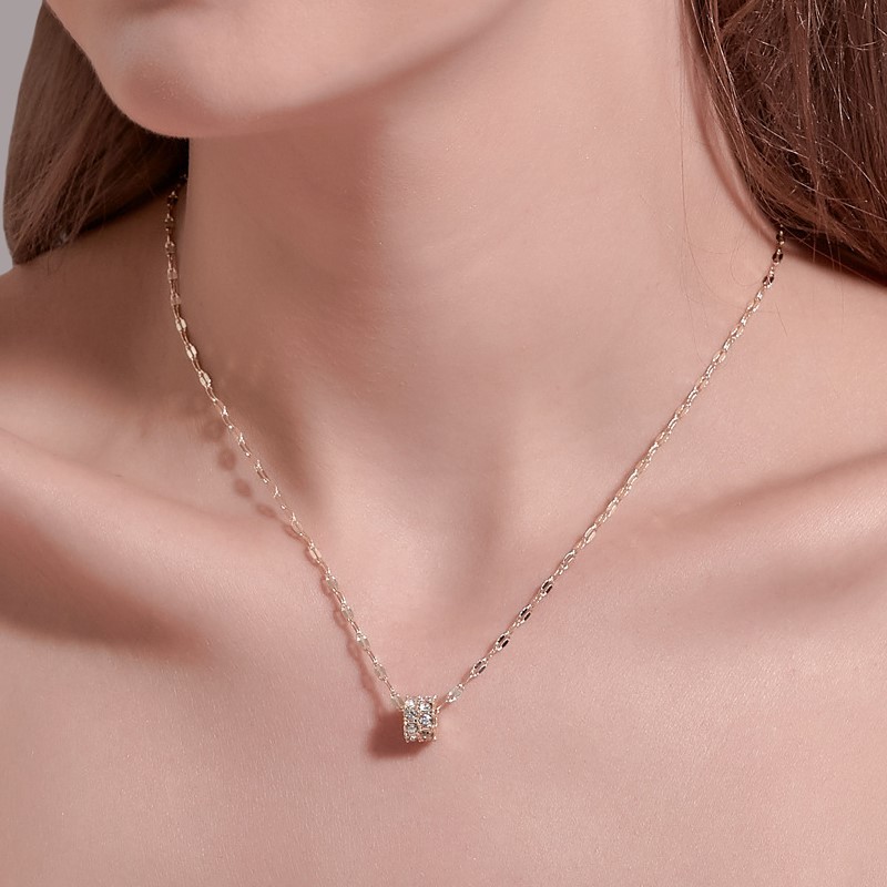 Dây chuyền thiết kế mặt hình học phong cách Hàn Quốc xinh xắn