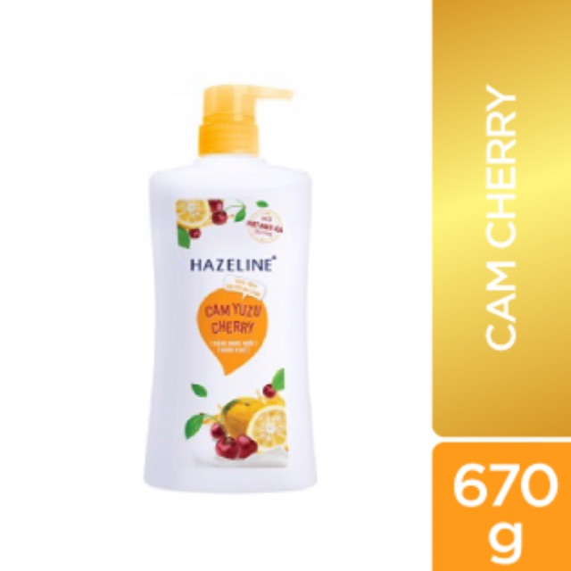 Sữa tắm hazaline cam cherry 670g