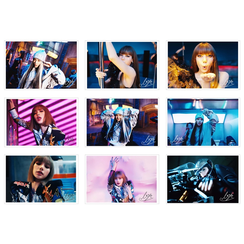 [Ép Lụa] Lomo Card 27 Ảnh BLACKPINK - LALISA (có chữ kí)