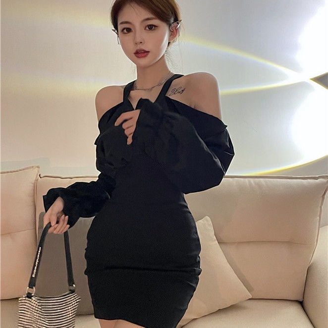 Đầm Ôm Tay Dài Phong Cách Mùa Thu Hàng Mới Dành Cho Nữ