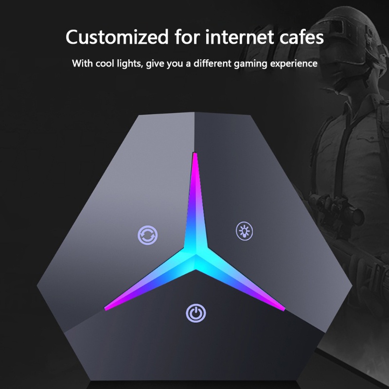 Công tắc điều khiển máy tính để bàn có đèn RGB tiện lợi