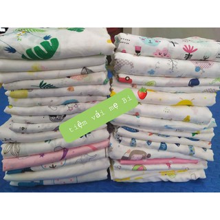 Vải xô Nhật, xô sợi Tre 2 lớp- mềm mát, không bai xù, thấm hút tốt - nhiều mẫu đáng yêu