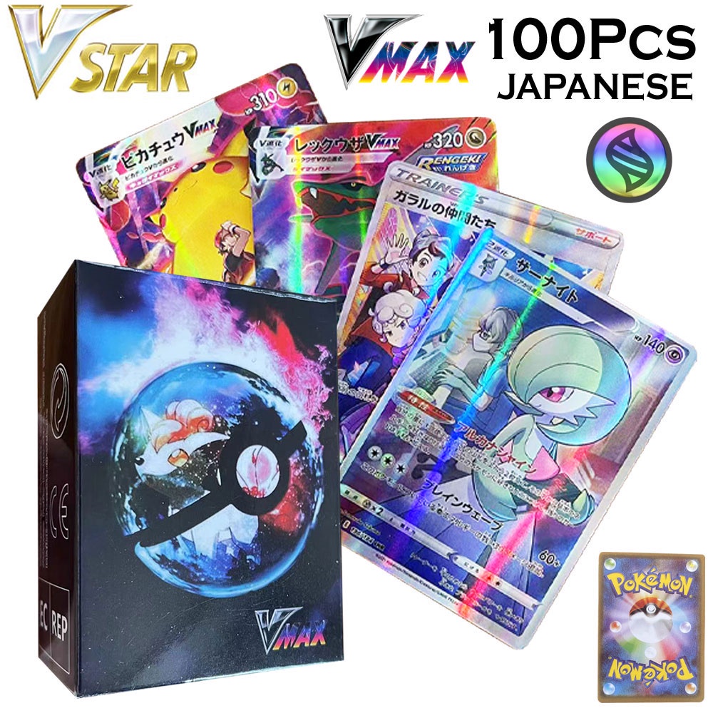 New Pokemon cards in Japanese version Vstar Vmax GX Mega Charizard Pikachu holographic table game Trading gift for kids