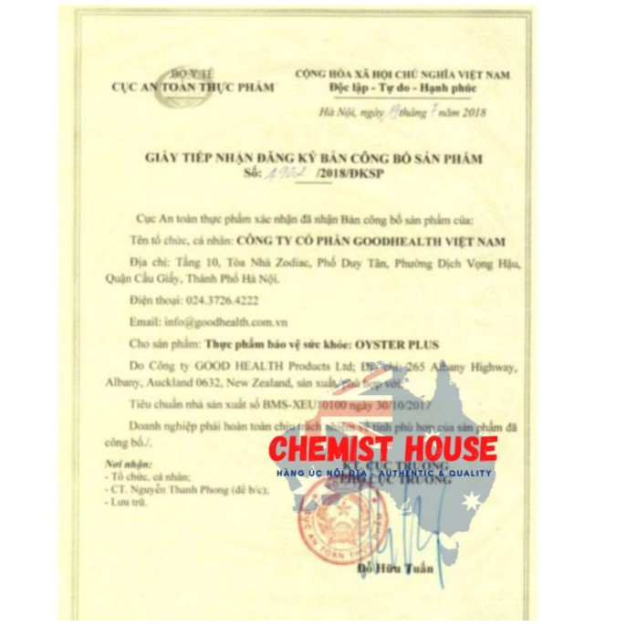 [Hàng chuẩn ÚC] Good Health Oyster Plus - Tinh chất hàu 60 viên DATE 2022.2023 TĂNG CƯỜNG PHẨM CHẤT QUÝ ÔNG | BigBuy360 - bigbuy360.vn