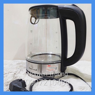 Ấm đun nước siêu tốc thủy tinh smart cook 1,7l