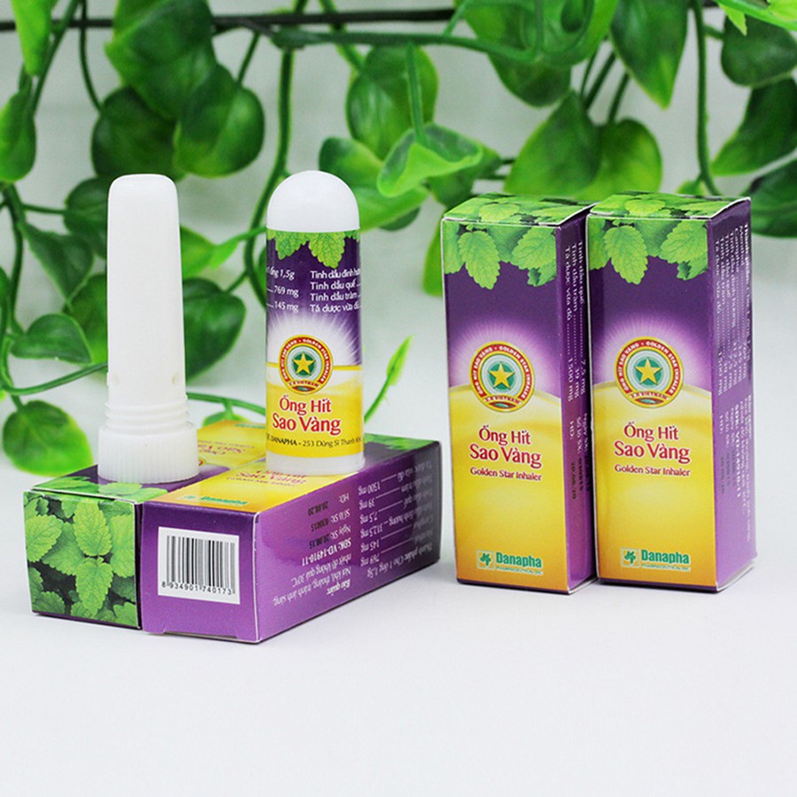 Ống hít thông mũi Cao Sao Vàng