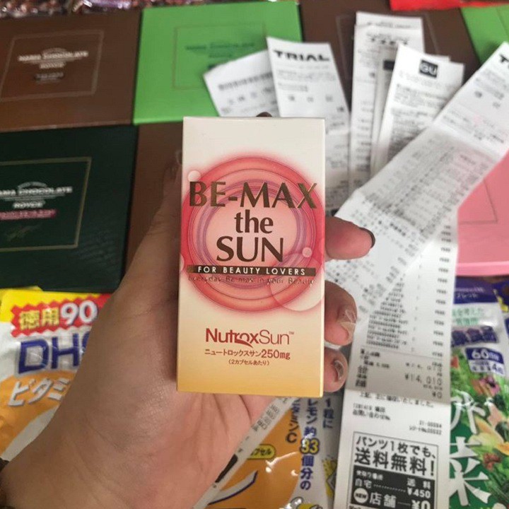 Viên Uống Chống Nắng Nội Sinh Bemax The Sun Nhật Bản - VỪA CHỐNG NẮNG, VỪA TRẮNG DA, GIẢM NÁM