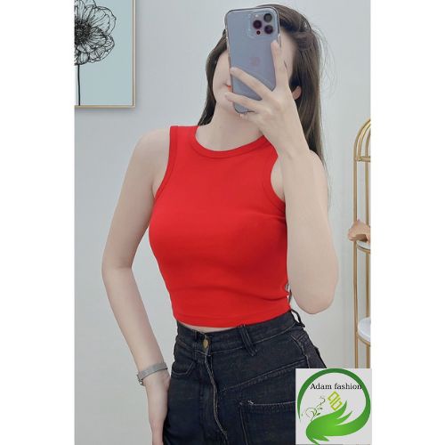 Áo thun crotop nữ , áo thun sát nách crotop chất thun cotton mềm mịn chely_fashion