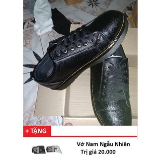 Giày nam, giày đốc da Dr Marten, đế may chắc chắn