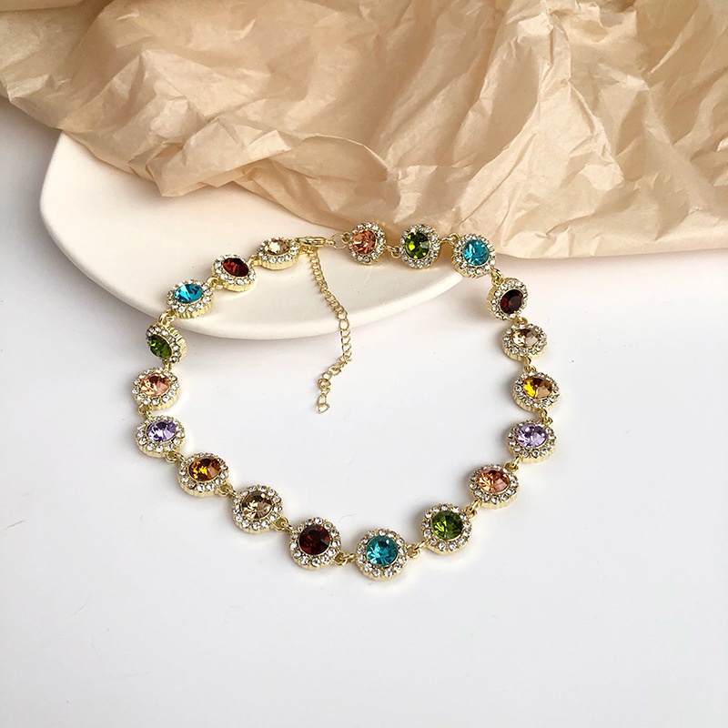 Vòng Cổ Đính Đá Thời Trang Sang Trọng Cho Nữ