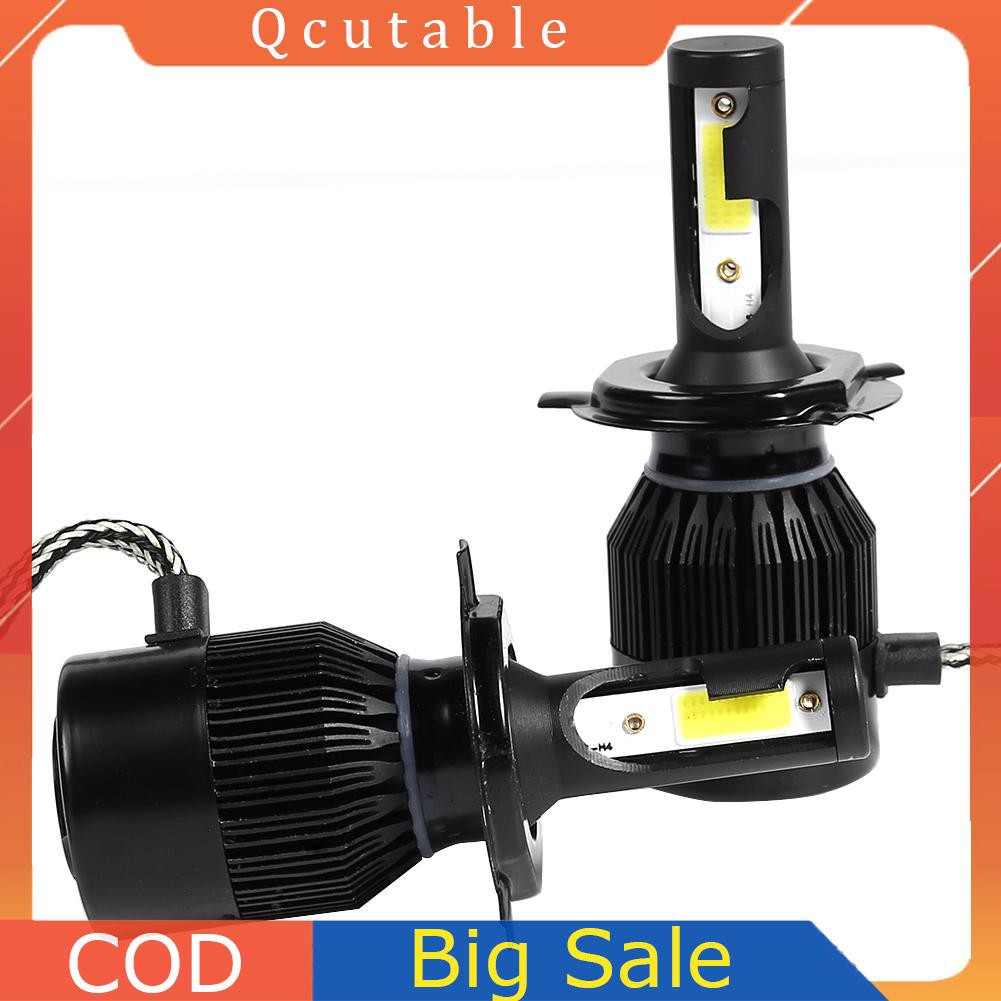 Set 2 Bóng Đèn Pha C6 Led H1 H3 H4 H7 H11 9005 9006 9-32v 36w 6500k 8000lm Cob Cho Xe Hơi Tiện Dụng