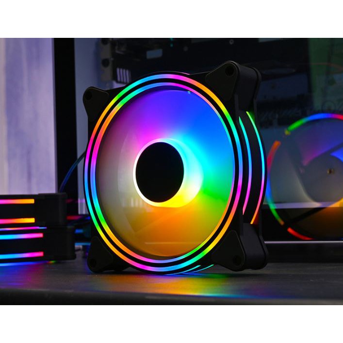 Quạt Tản Nhiệt, Fan Case Coolmoon M1.1 Led RGB - Không Cần Hub