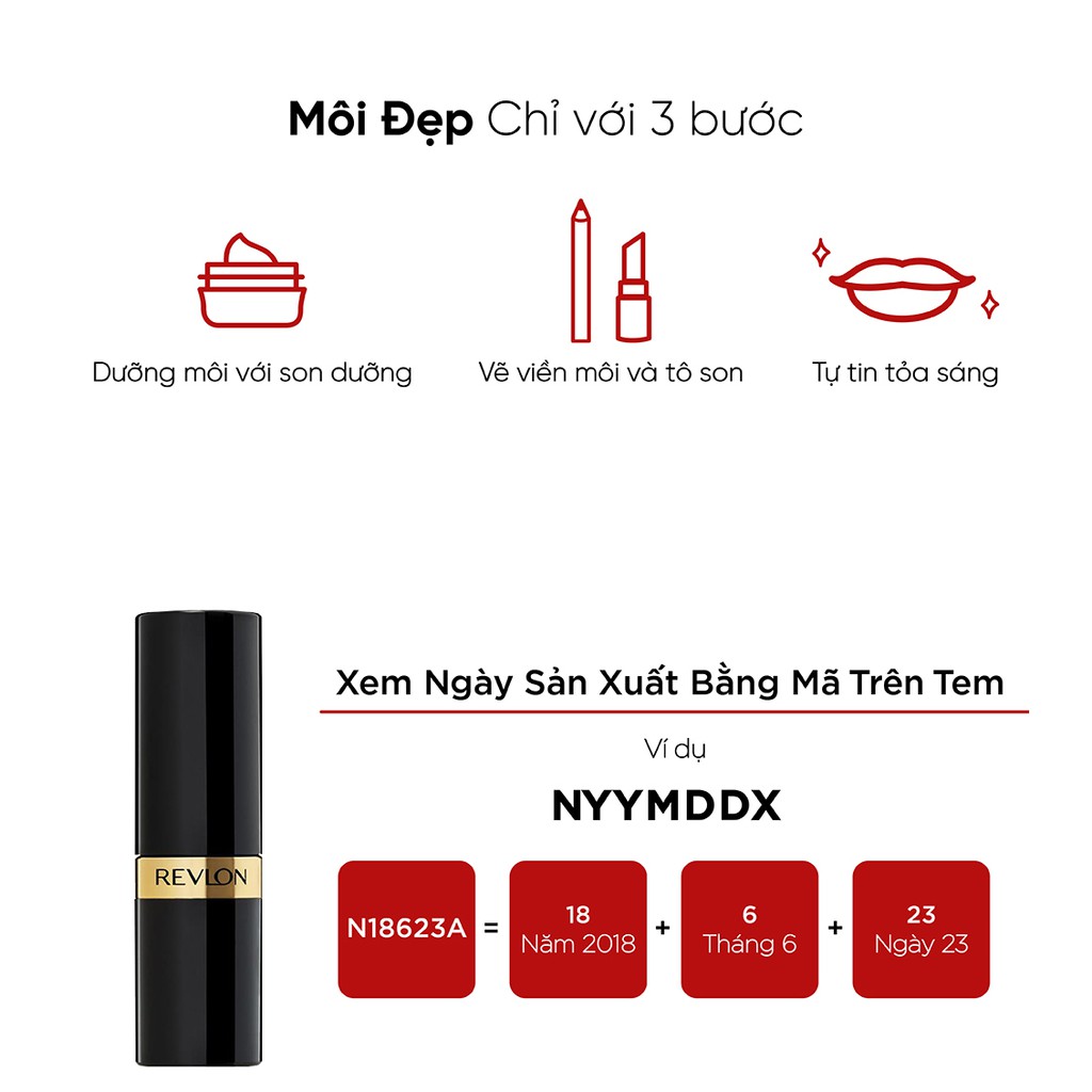 Son lì siêu mịn thương hiệu số 1 tại Mỹ Revlon Super Lustrous Matte Lipstick 4.2g (HSD dưới 8 tháng)