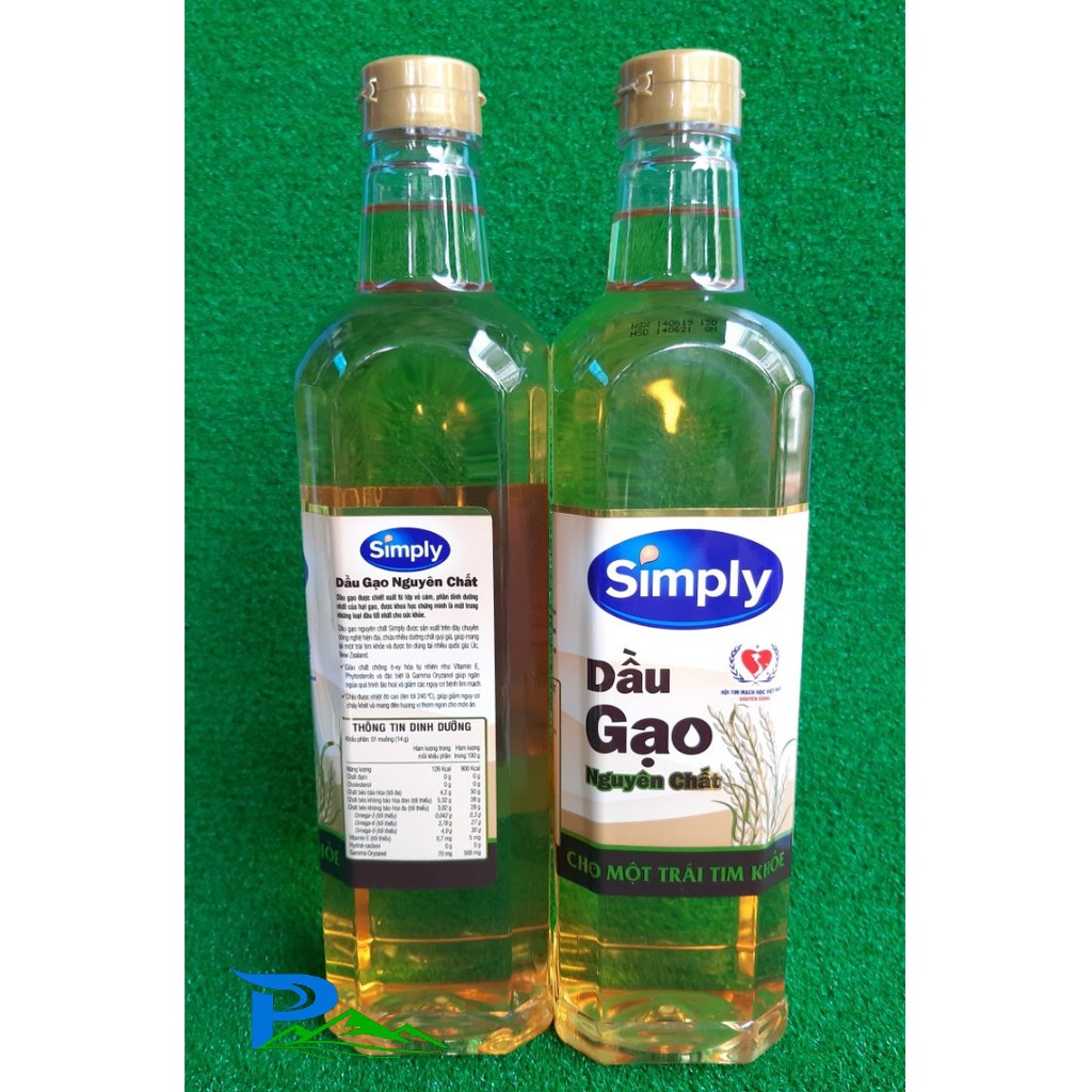 Dầu gạo Simply 1L, Simply dầu gạo lứt 1L