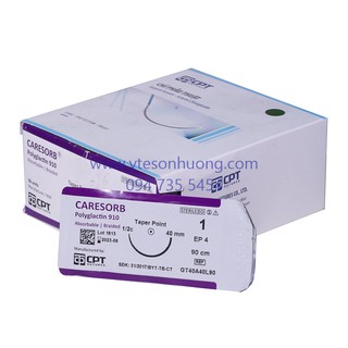 Chỉ CPT Caresorb Polyglactin 910 4/0 GT15A20